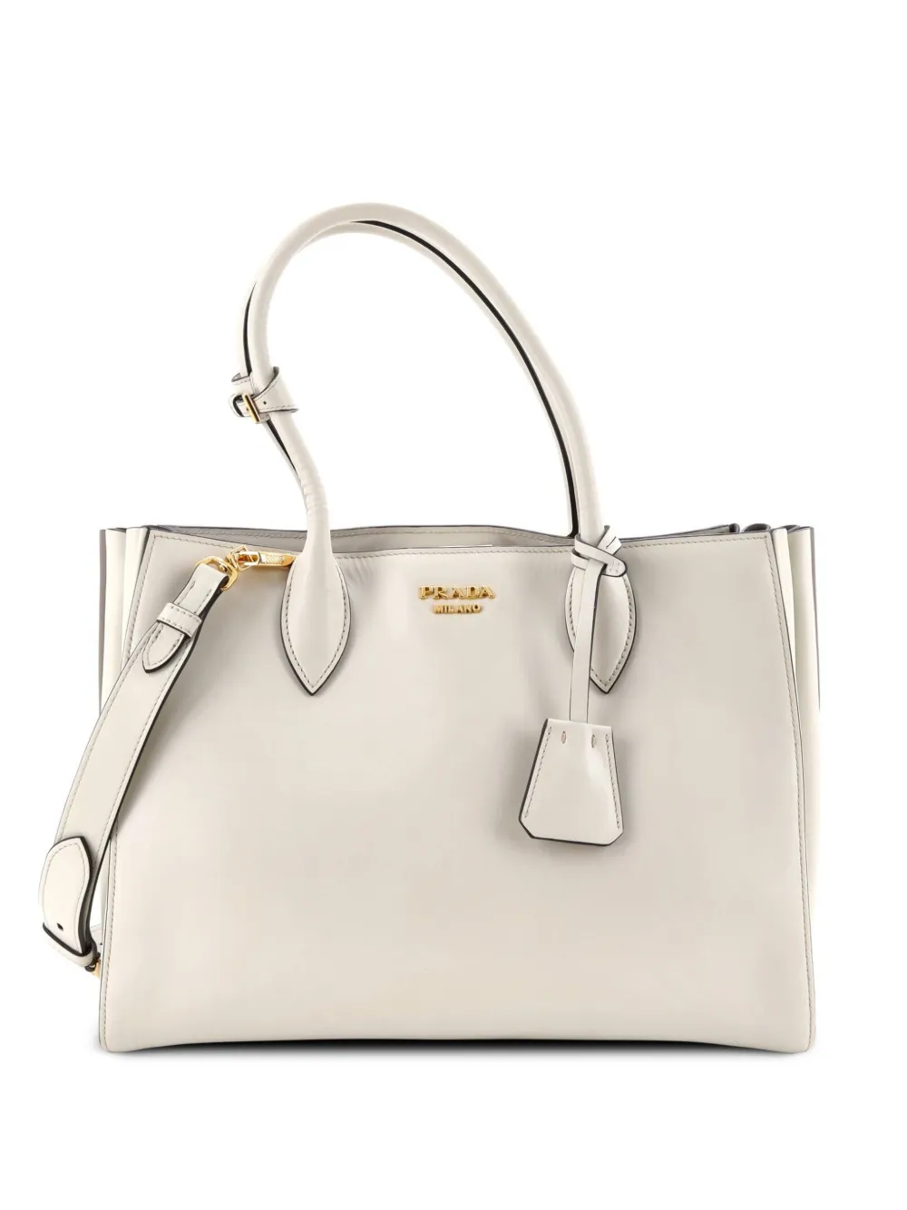 Prada Pre-Owned Soft Bibliotheque City Calfskin Medium tote bag - White