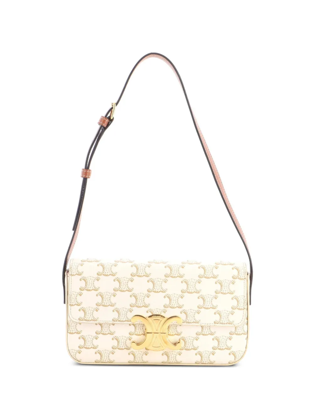 Celine Pre-Owned Triomphe East-West Triomphe Canvas-Schultertasche - Nude