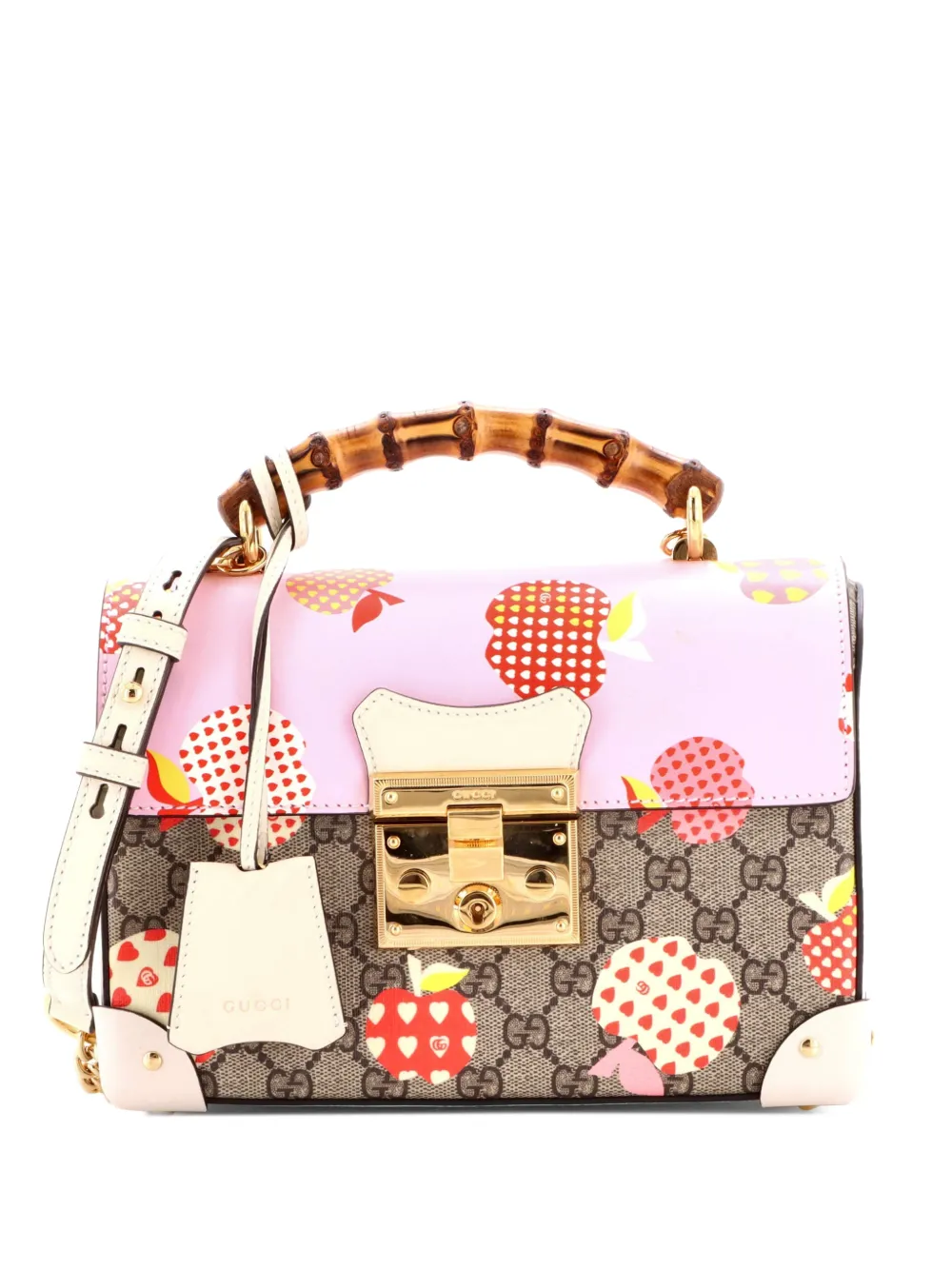 Gucci Pre-Owned Kleine Padlock GG Schultertasche aus beschichtetem Canvas - Braun