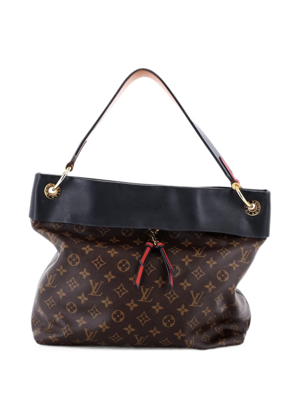 Louis Vuitton Pre-Owned Tuileries Monogram Canvas with Leather hobo bag - Nero