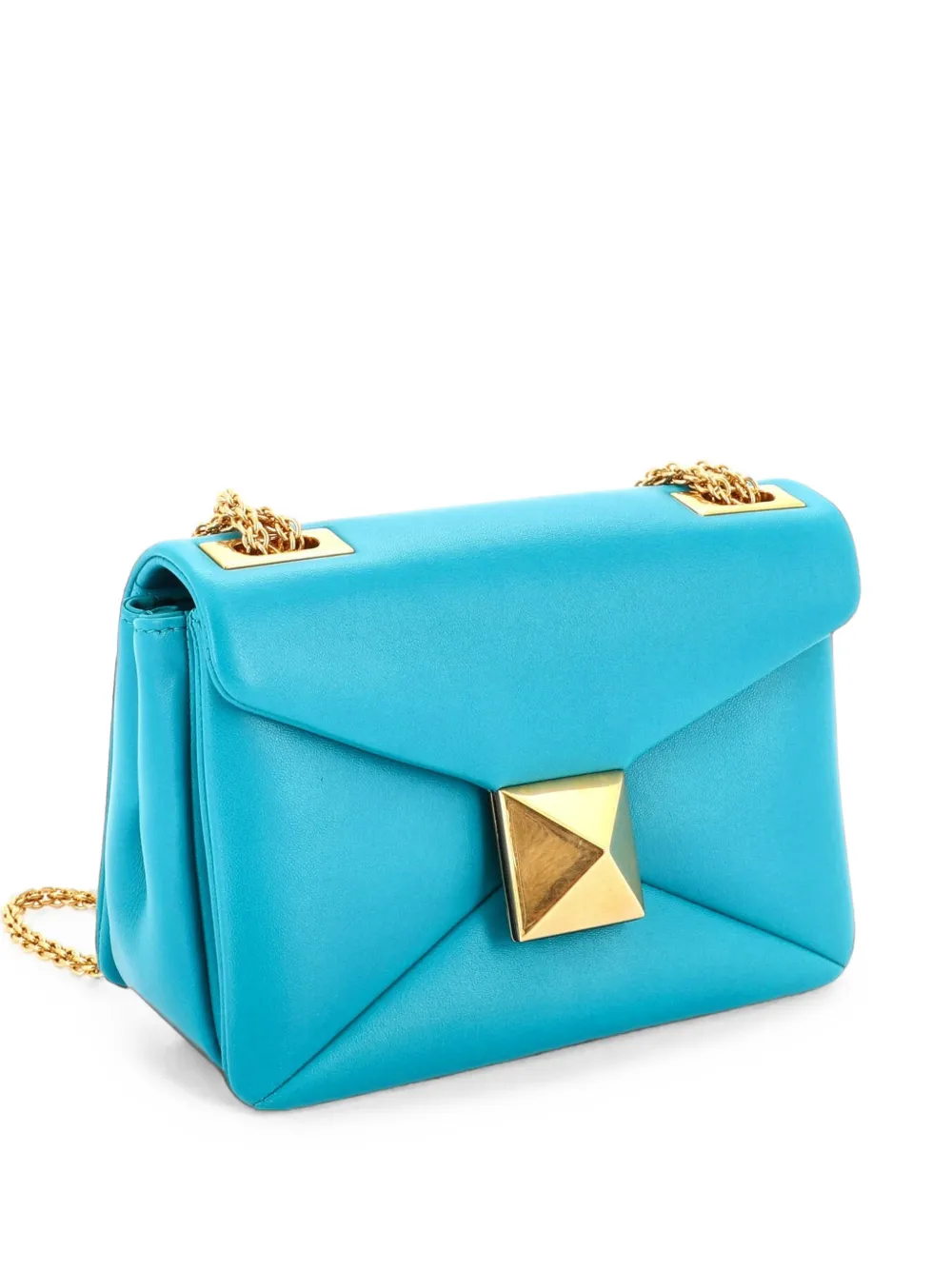 Valentino Garavani Pre-Owned Kleine One Stud Schultertasche mit Kette - Blau