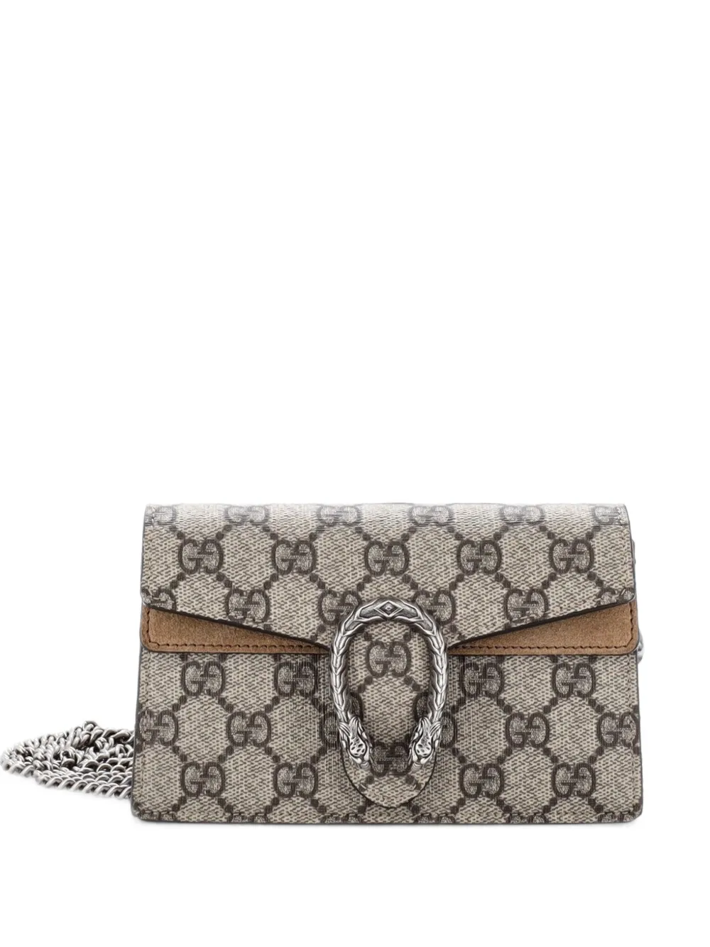 Gucci Pre-Owned Dionysus Bag GG Coated Canvas Super Mini crossbody bag - Marrone