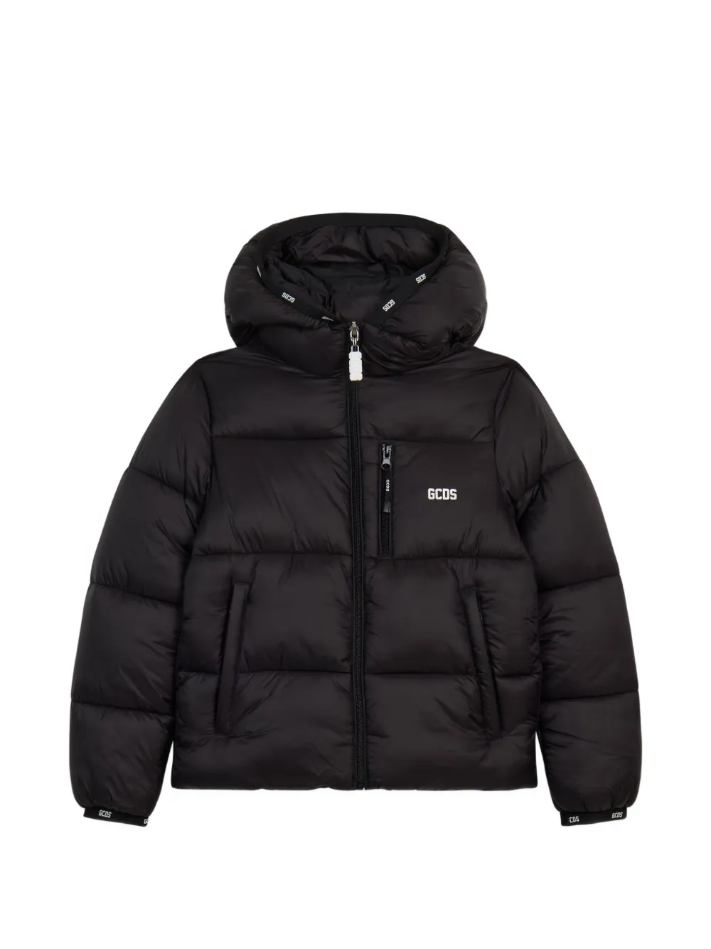 Gcds Kids Giacca con stampa logo - Nero