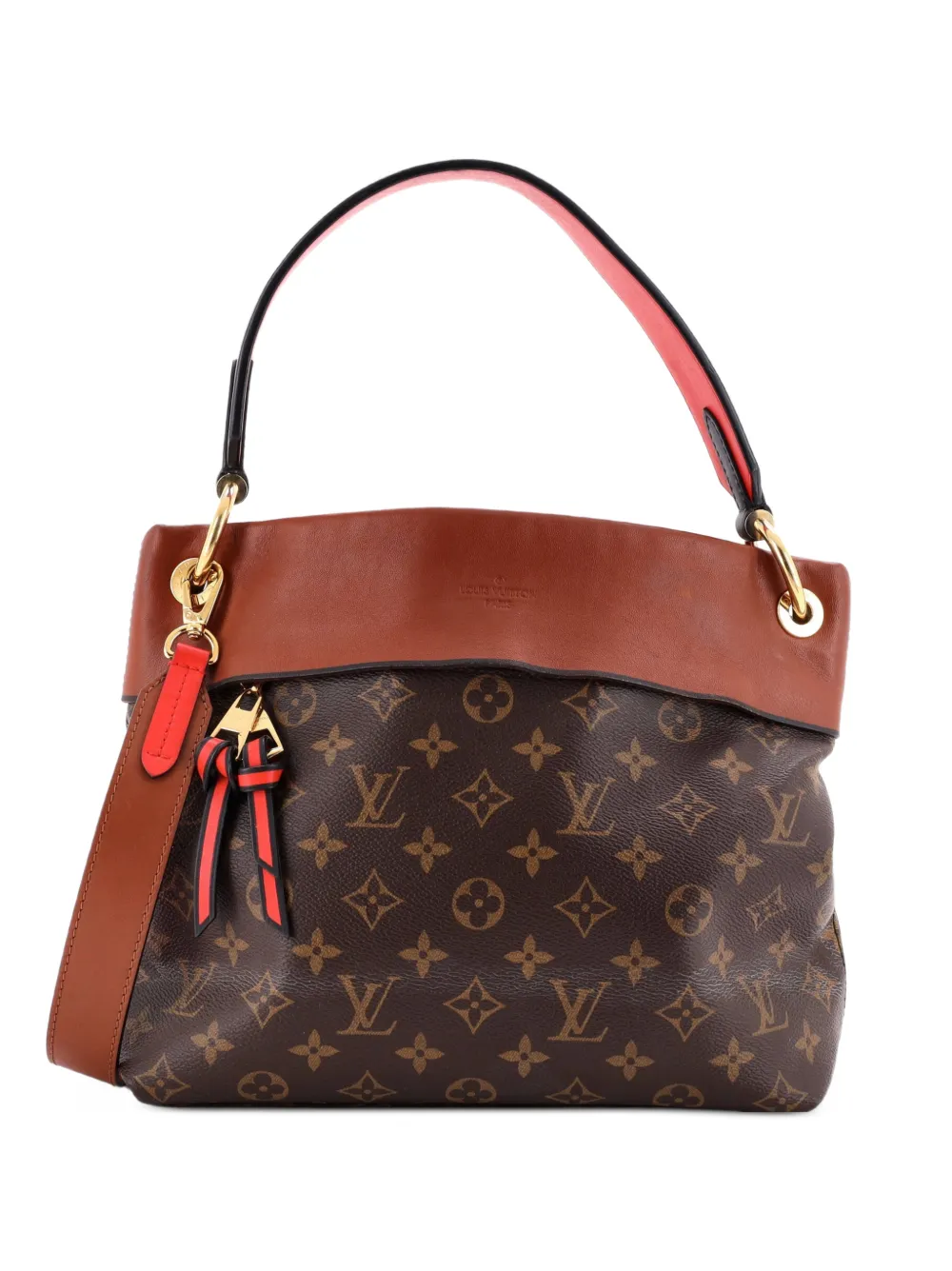 Louis Vuitton Pre-Owned Tuileries Besace Tasche aus Canvas mit Leder und Monogramm - Braun