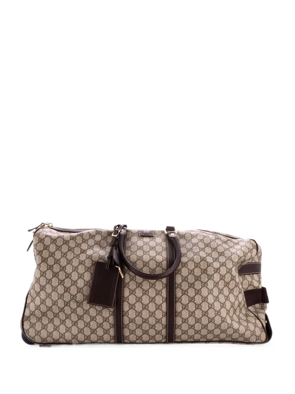 Gucci Pre-Owned Rolling Duffle Bag GG Coated Canvas Large travel bag in Brown