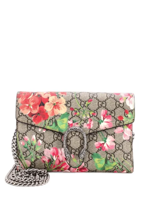Gucci Pre-Owned Dionysus Chain Wallet Blooms Print GG Coated Canvas Small crossbody bag