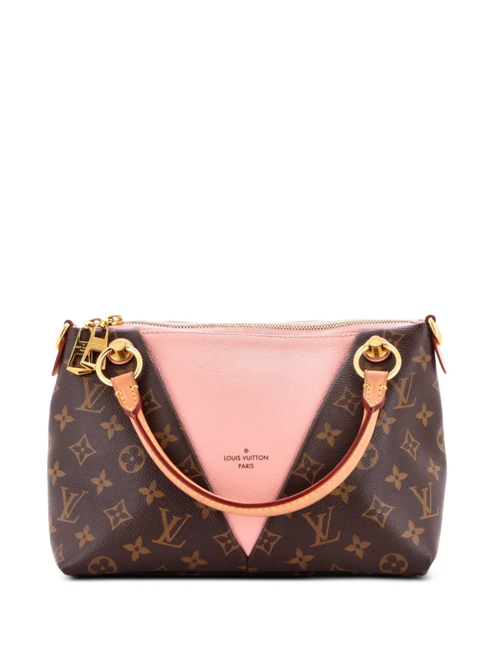 Louis Vuitton Pre-Owned V BB Tote Bag aus Canvas und Leder mit Monogramm - Braun