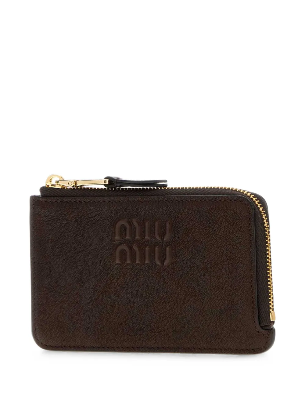 Miu Envelope pasjeshouder van nappaleer Bruin