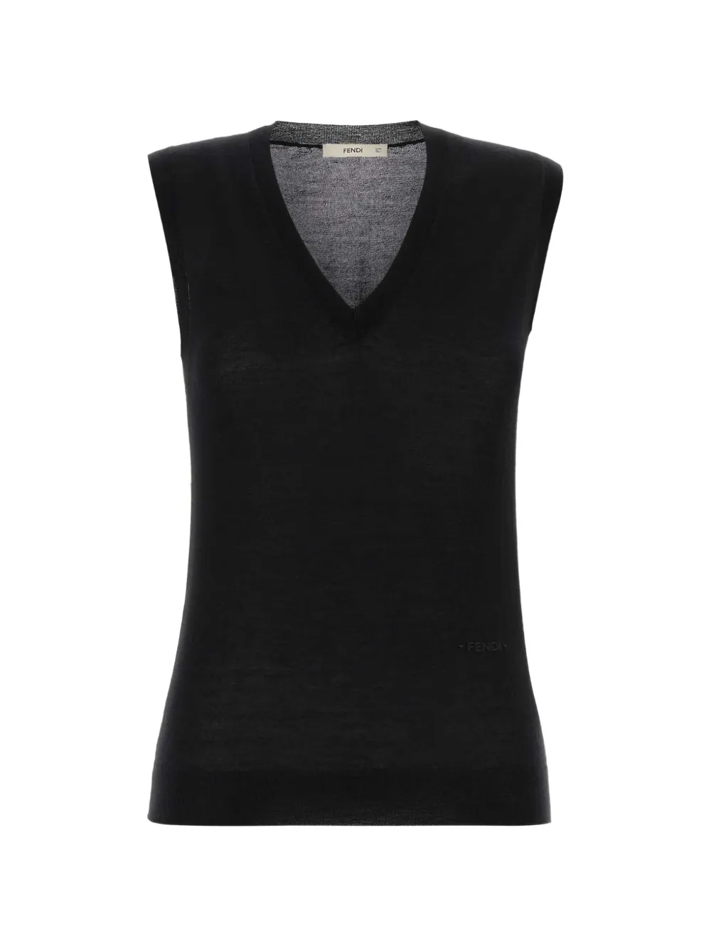 FENDI V-neck cashmere top