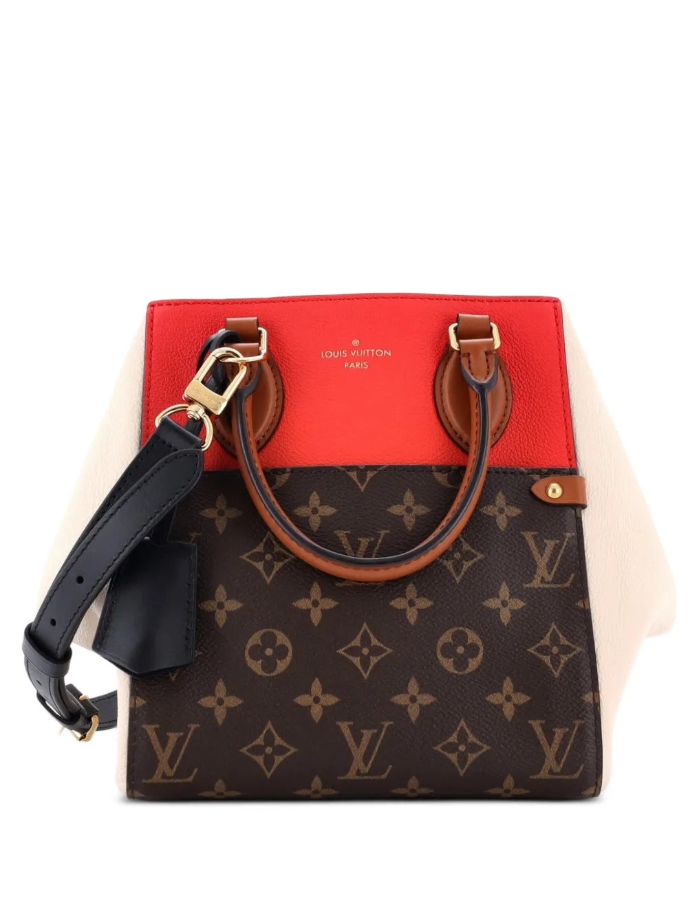 Louis Vuitton Pre-Owned Borsa a tracolla Fold Tote PM in tela e pelle con monogramma - Marrone