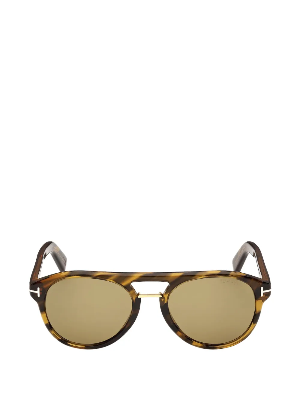 TOM FORD Eyewear Icon round-frame sunglasses - Marrone