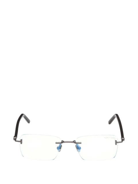 TOM FORD Eyewear rimless rectangle-frame glasses