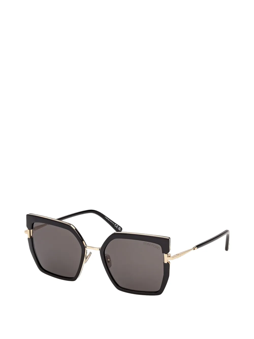 TOM FORD Eyewear Quinn-02 geometric-frame sunglasses Zwart