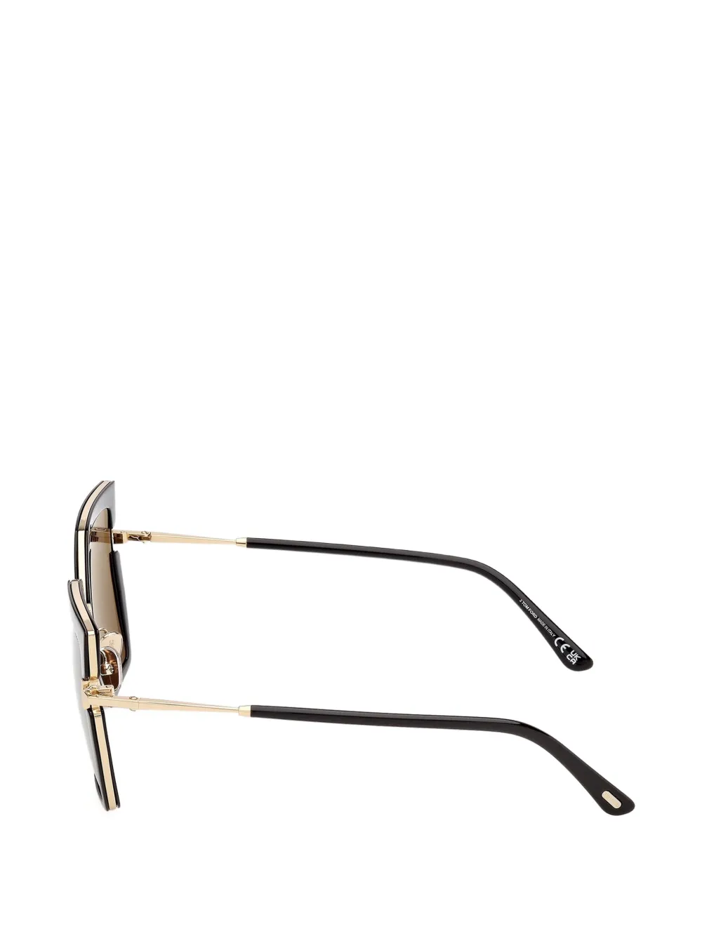 TOM FORD Eyewear Quinn-02 geometric-frame sunglasses Zwart