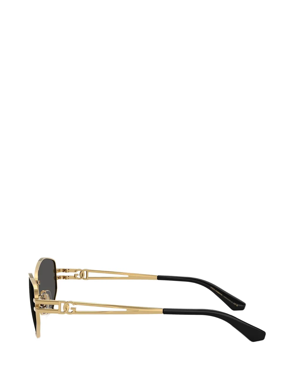 Dolce & Gabbana Eyewear Zonnebril met vlinder montuur Goud