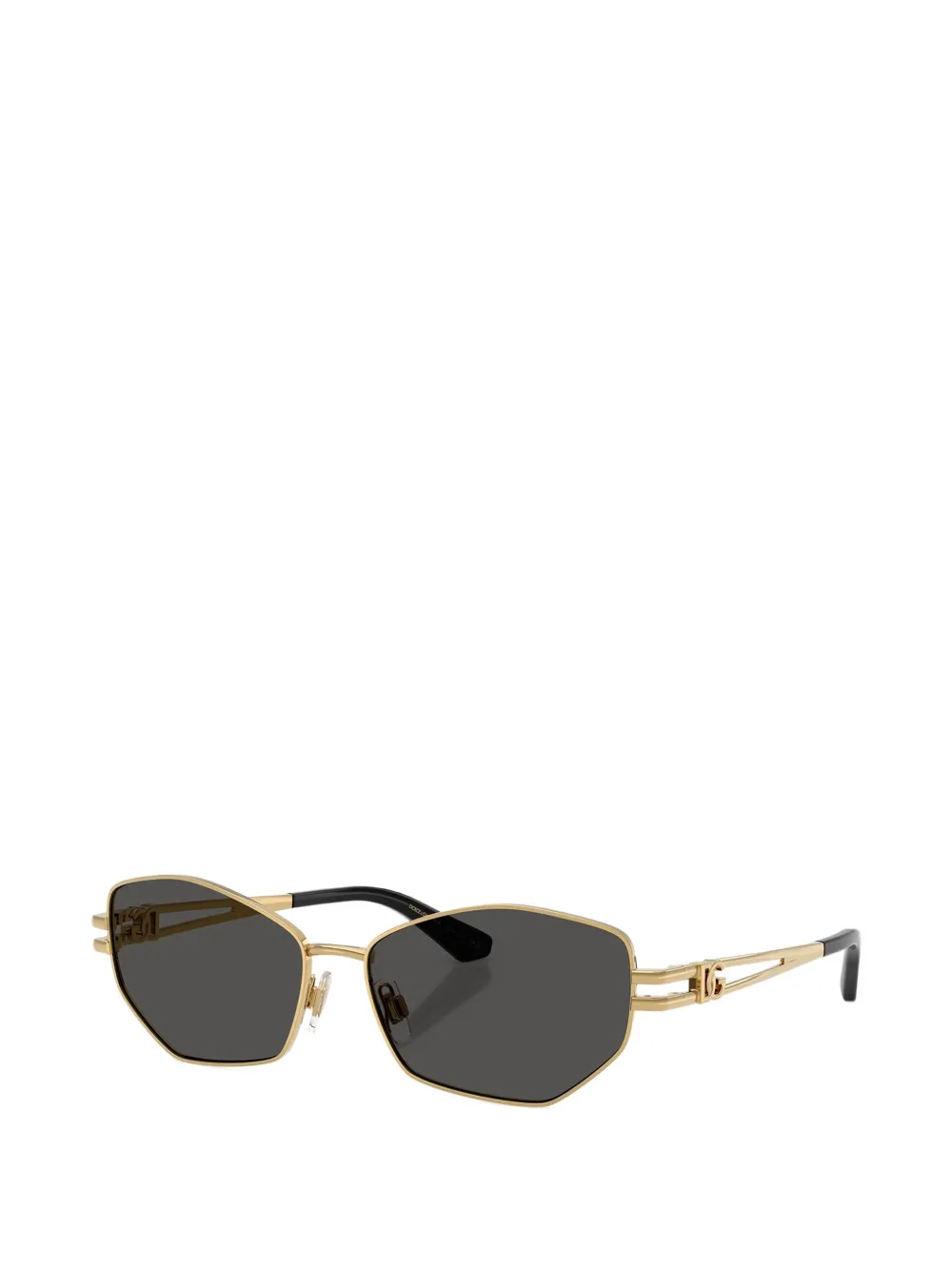 Dolce & Gabbana Eyewear Zonnebril met vlinder montuur Goud