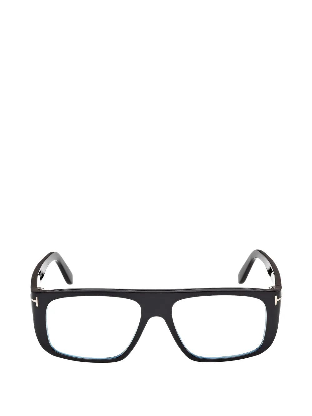 TOM FORD Eyewear T-logo rectangle-frame glasses - Nero