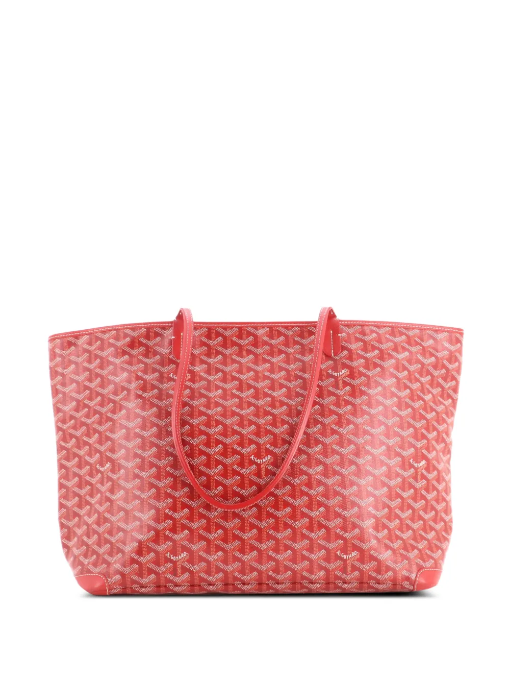 Goyard Pre-Owned Borsa a spalla Artois MM in tela cerata - Rosso