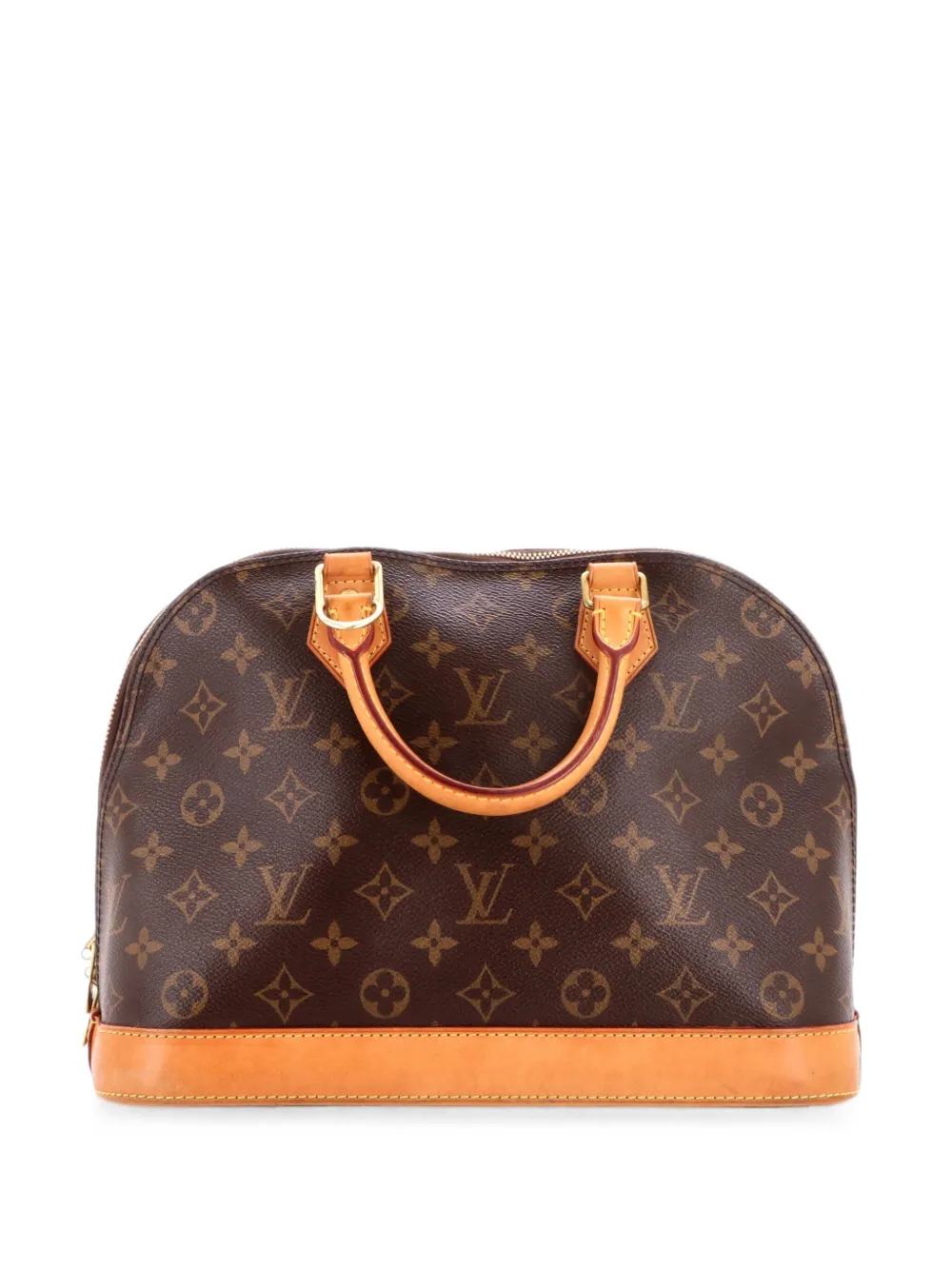 Louis Vuitton Pre-Owned Alma PM Satchel-Tasche aus Canvas mit Monogramm - Braun