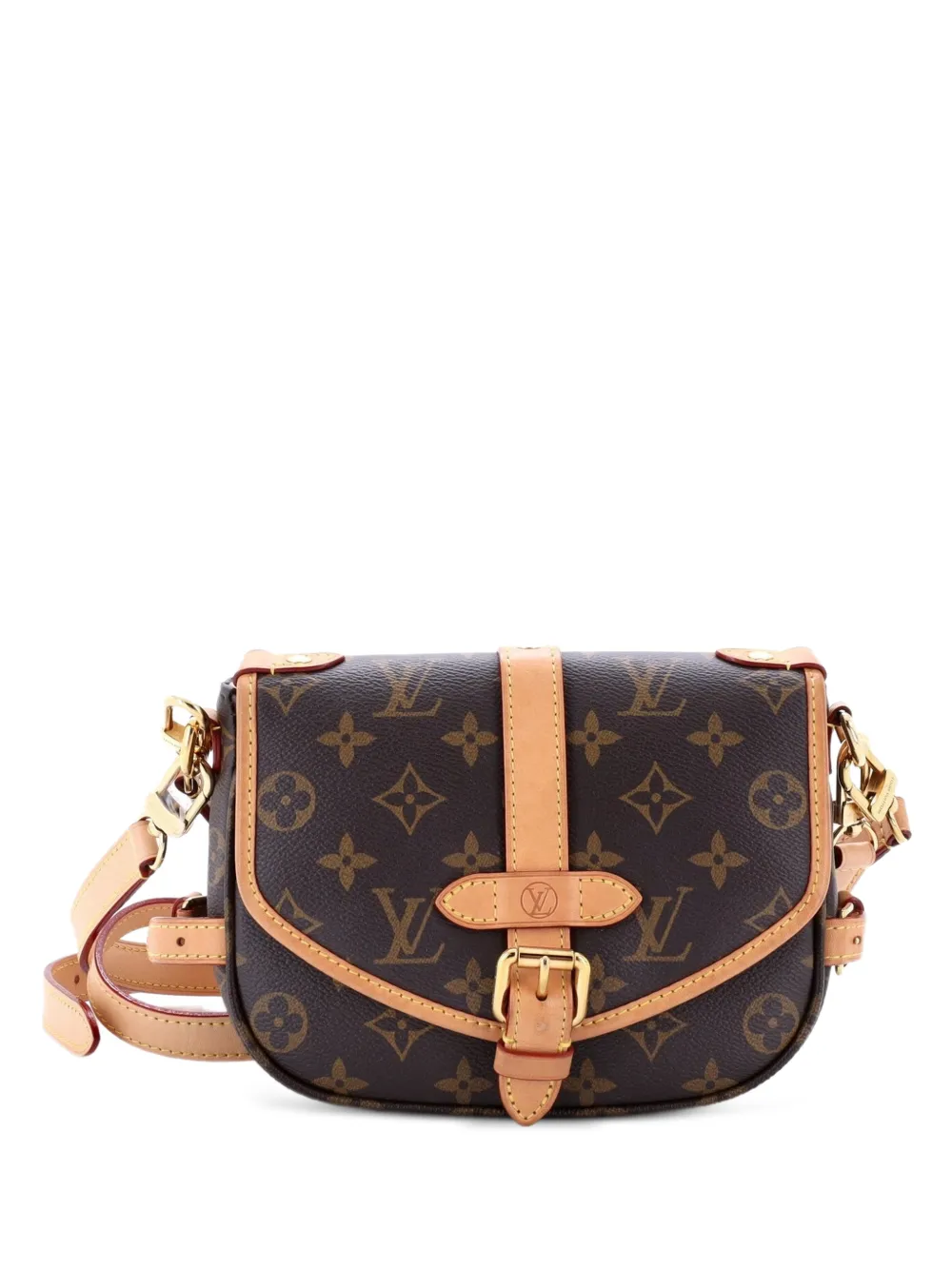 Louis Vuitton Pre-Owned Saumur Handbag Monogram Canvas BB crossbody bag - Marrone