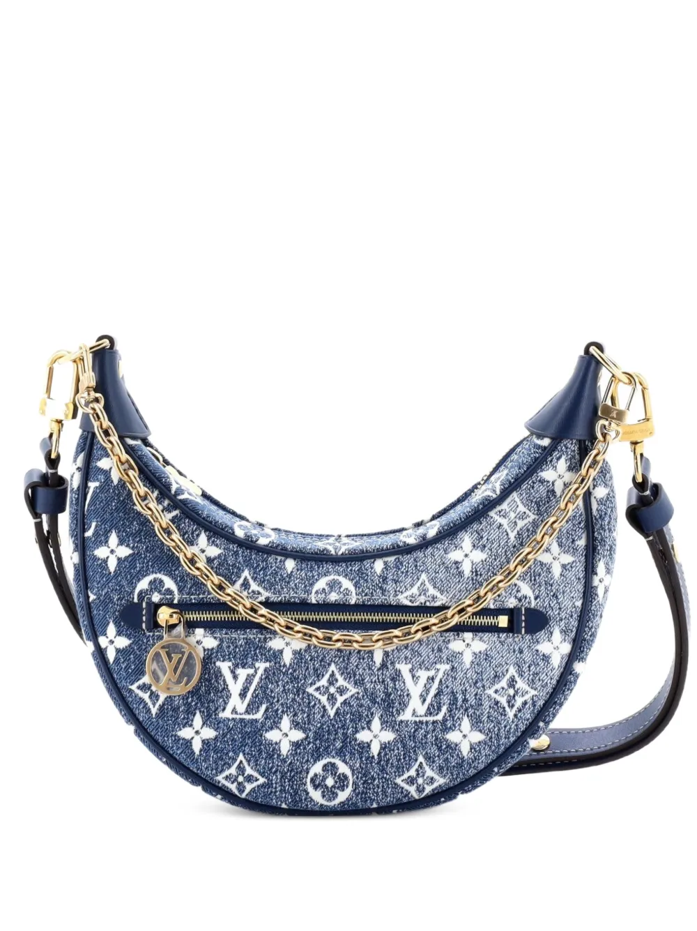 Louis Vuitton Pre-Owned sac à main Loop Handbag à motif monogrammé en jacquard - Bleu