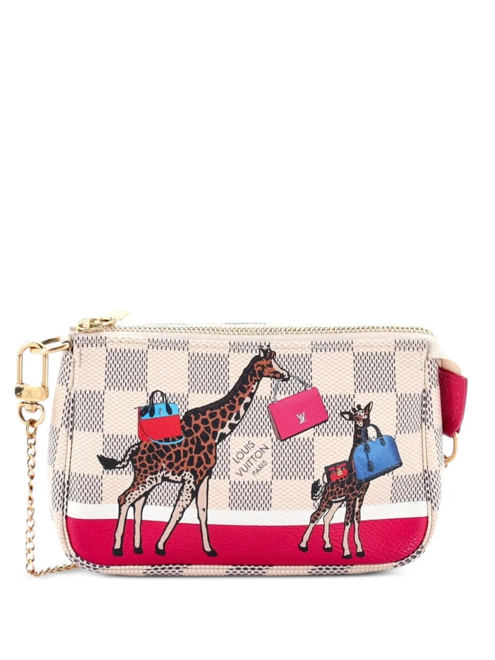Louis Vuitton Pre-Owned Pochette Accessoires Limited Edition Damier Mini clutch bag - Bianco