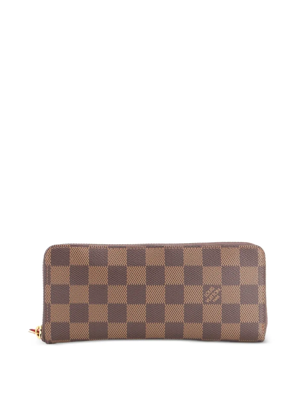 Louis Vuitton Pre-Owned Portafoglio Clémence piccolo in tela Damier - Marrone