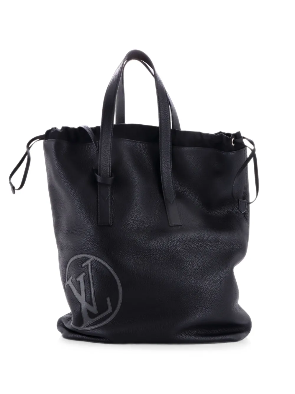 Louis Vuitton Pre-Owned Cabas Light Drawstring Bag Initials Taurillon Leather tote bag - Nero