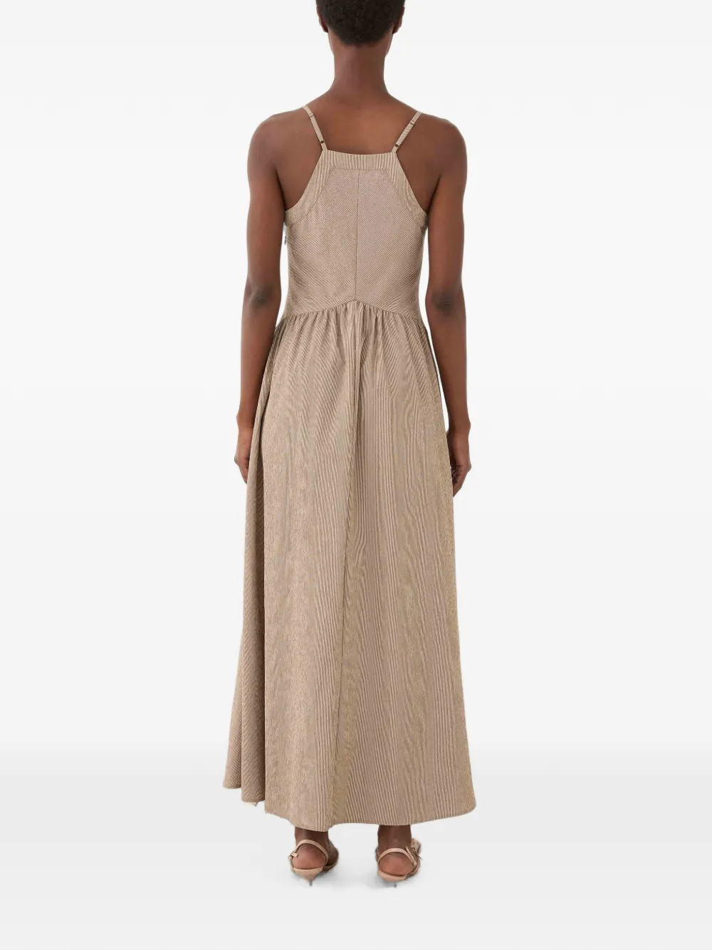 Eleh Flared jurk Bruin