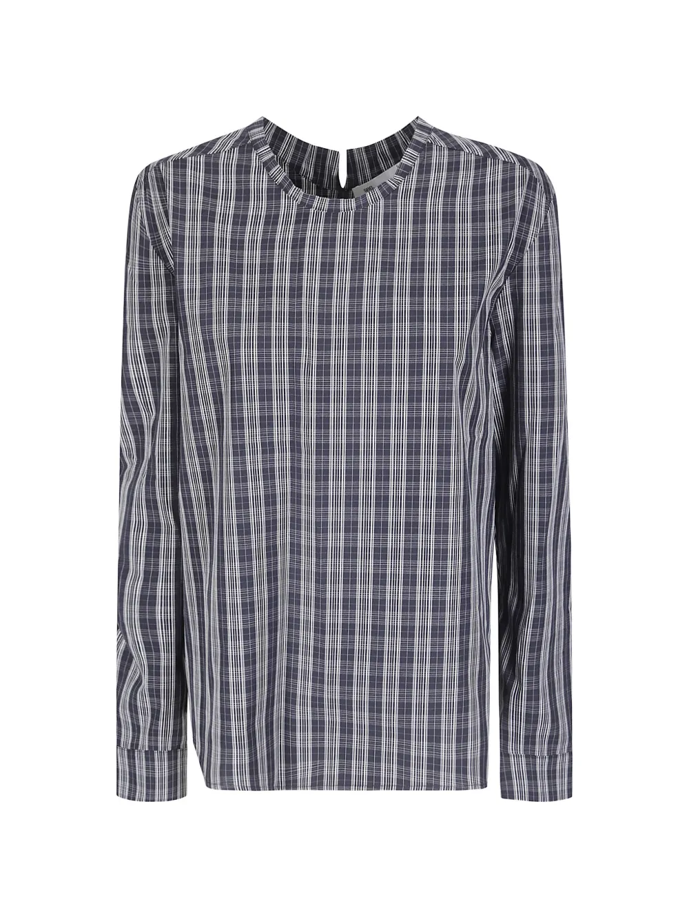 Sibel Saral Hande check-pattern blouse - Nero