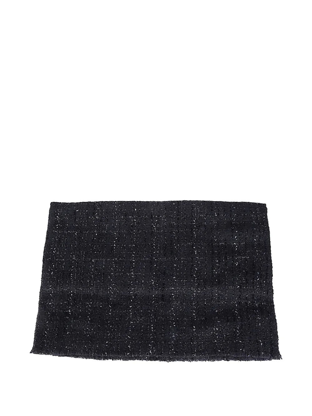 Faliero Sarti black frayed scarf - Nero