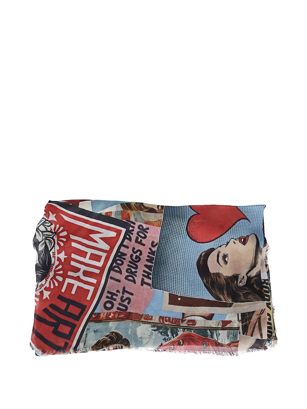 Faliero Sarti Woman Power graphic-print scarf