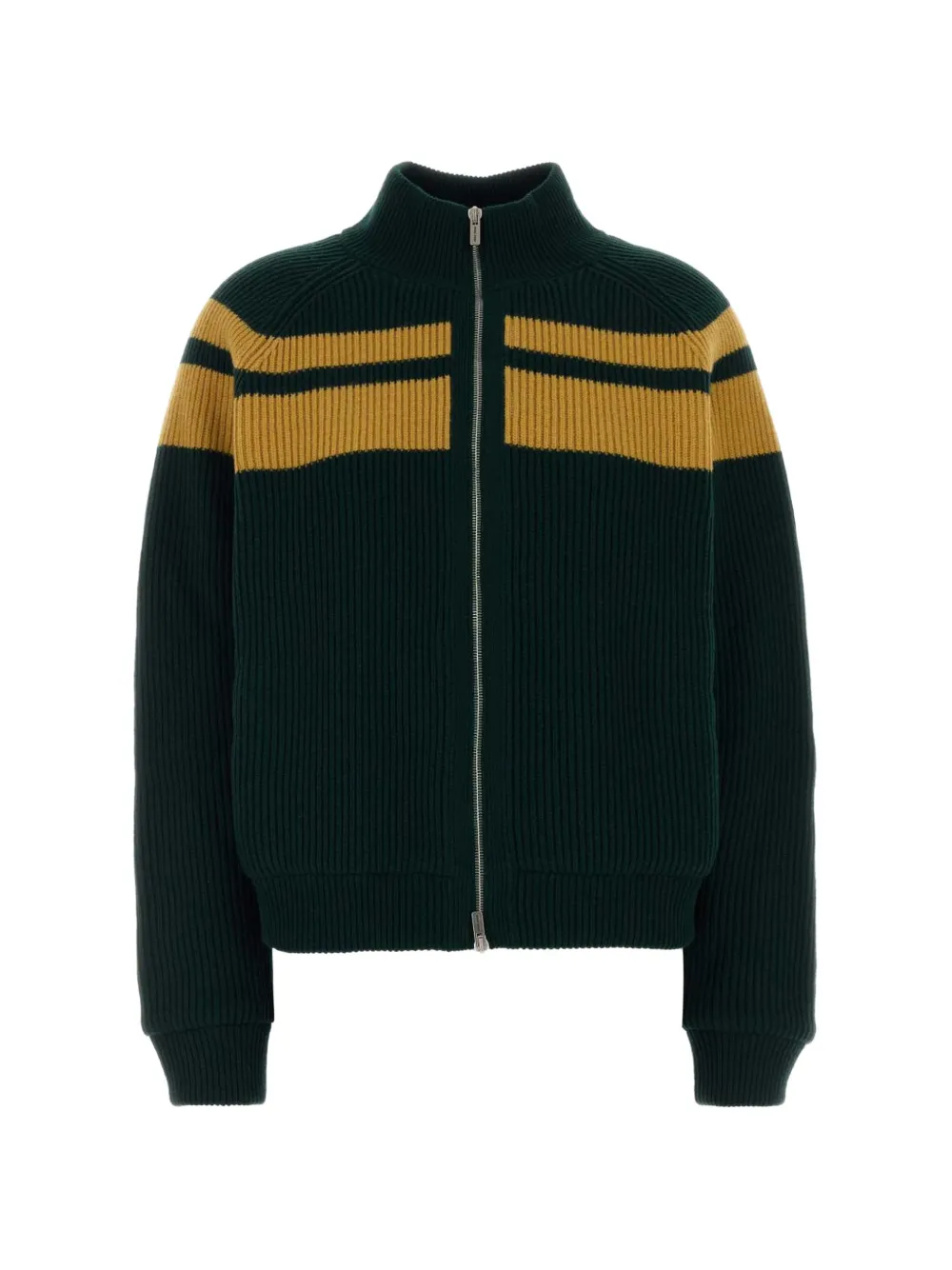Miu Miu striped wool cardigan - Verde