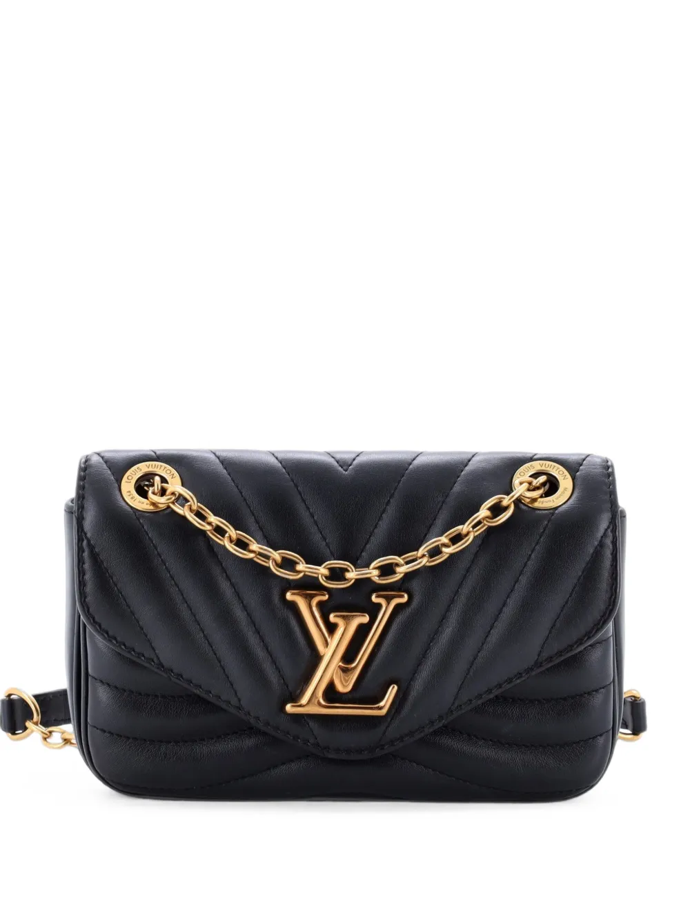 Louis Vuitton Pre-Owned New Wave Chain Bag NM Quilted Leather PM crossbody bag - Nero
