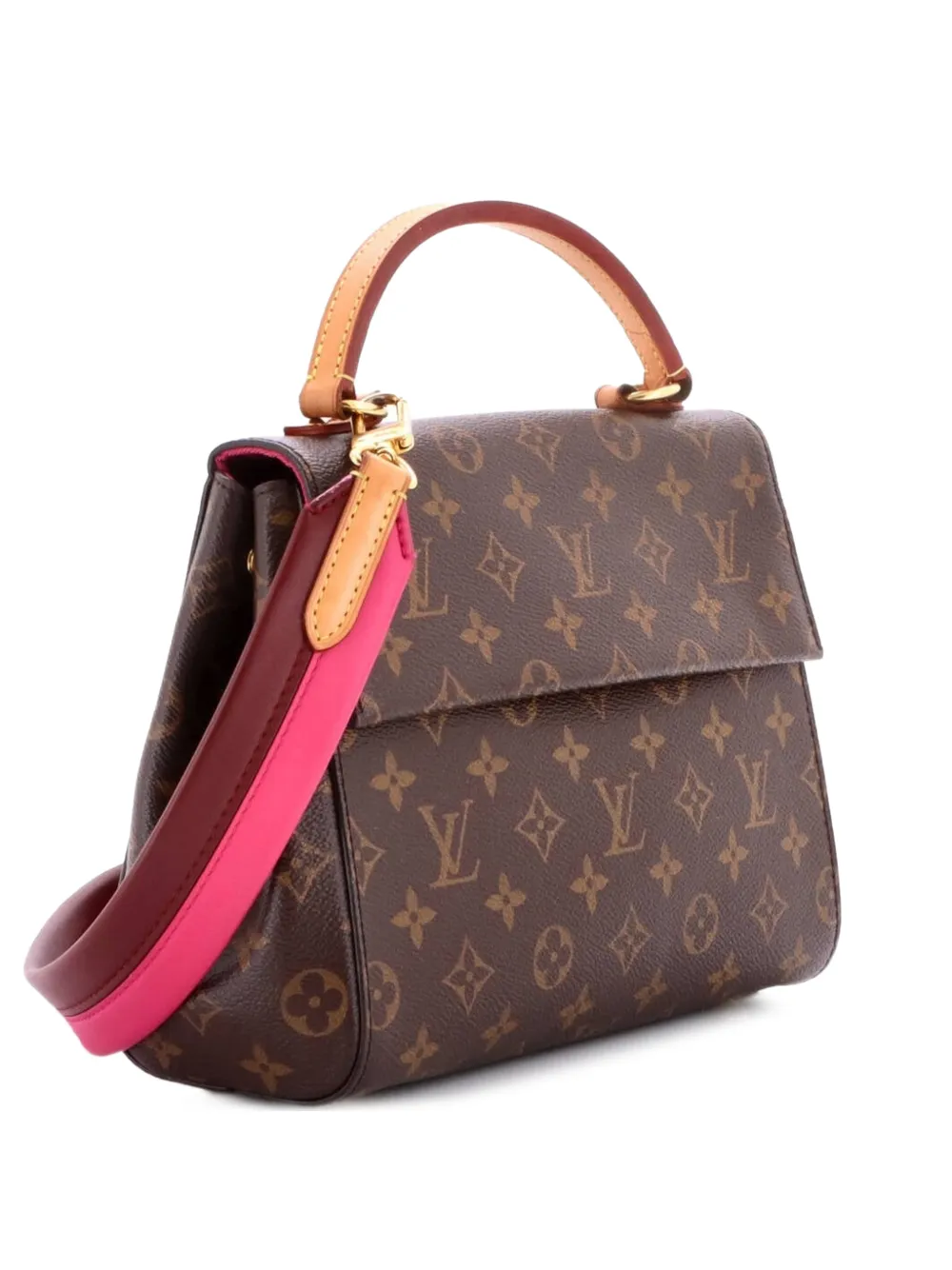 Louis Vuitton Pre-Owned Borsa a spalla Cluny BB in tela con monogramma e manico - Marrone