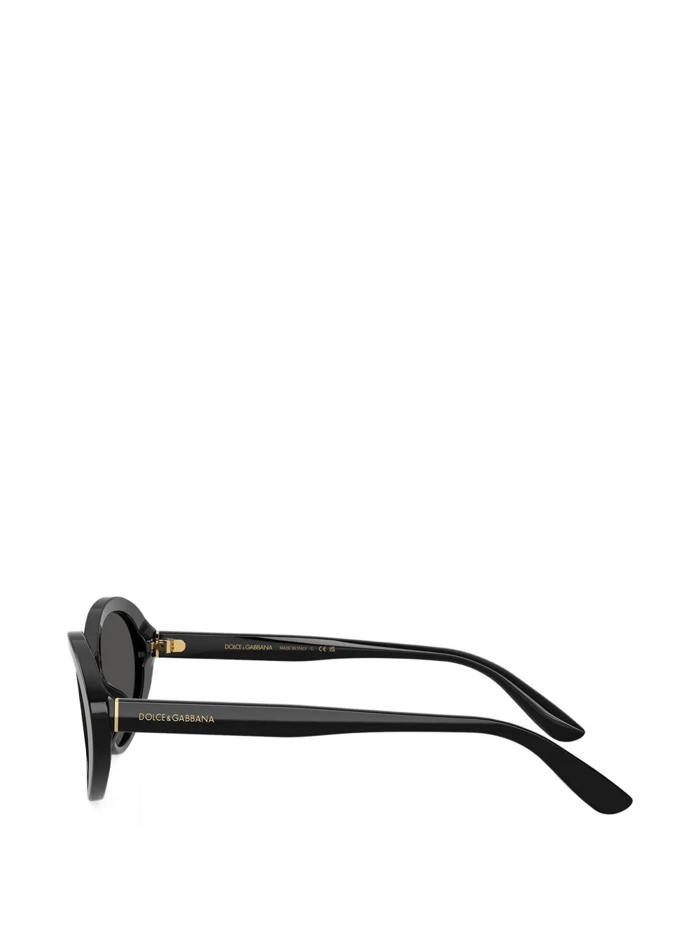 Dolce & Gabbana Eyewear Zonnebril met ovaal montuur Zwart