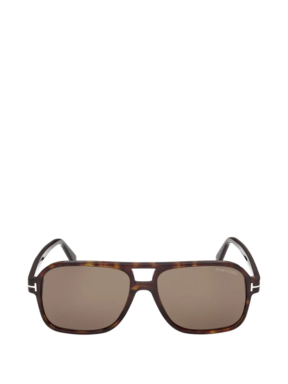 TOM FORD Eyewear Madison-02 rectangle-frame sunglasses - Marrone