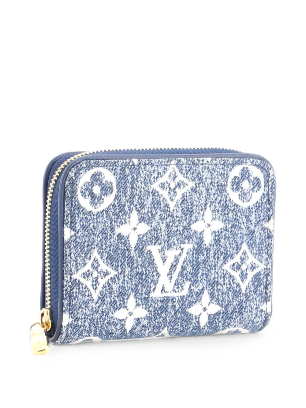 Louis Vuitton Pre-Owned Zippy Coin Purse Monogram Jacquard Denim small wallets - Blu