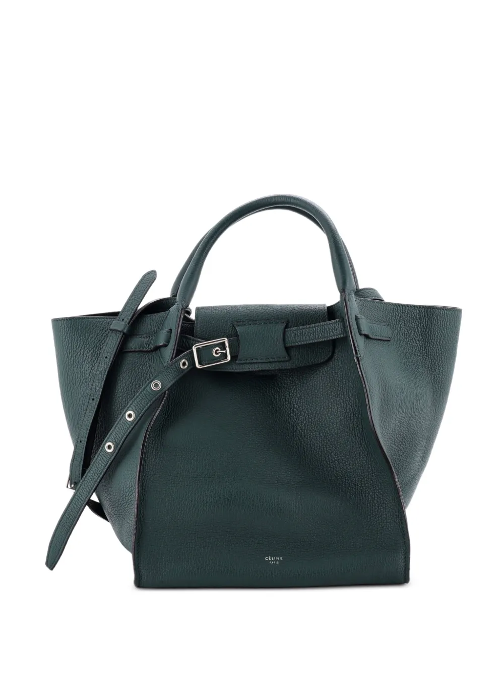 Celine Pre-Owned Big Bag Grained Calfskin Small satchel - Verde