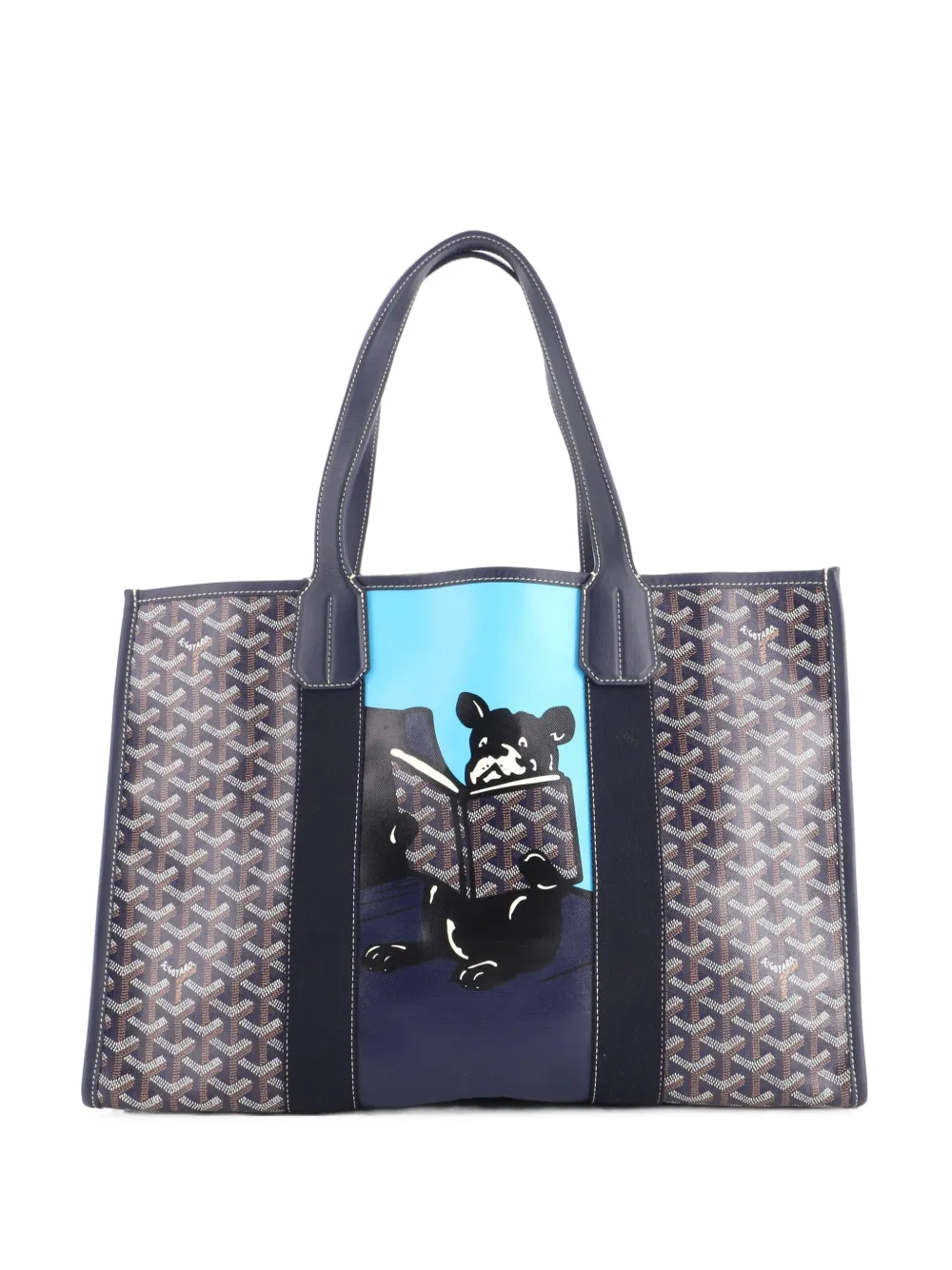 Goyard Pre-Owned cabas Villette MM en toile enduite imprimée - Bleu