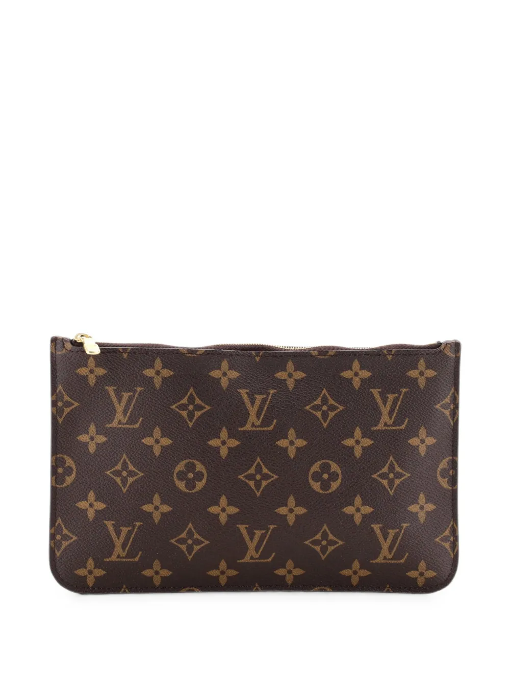 Louis Vuitton Pre-Owned Große Neverfull Pochette Clutch aus Canvas mit Monogramm - Braun