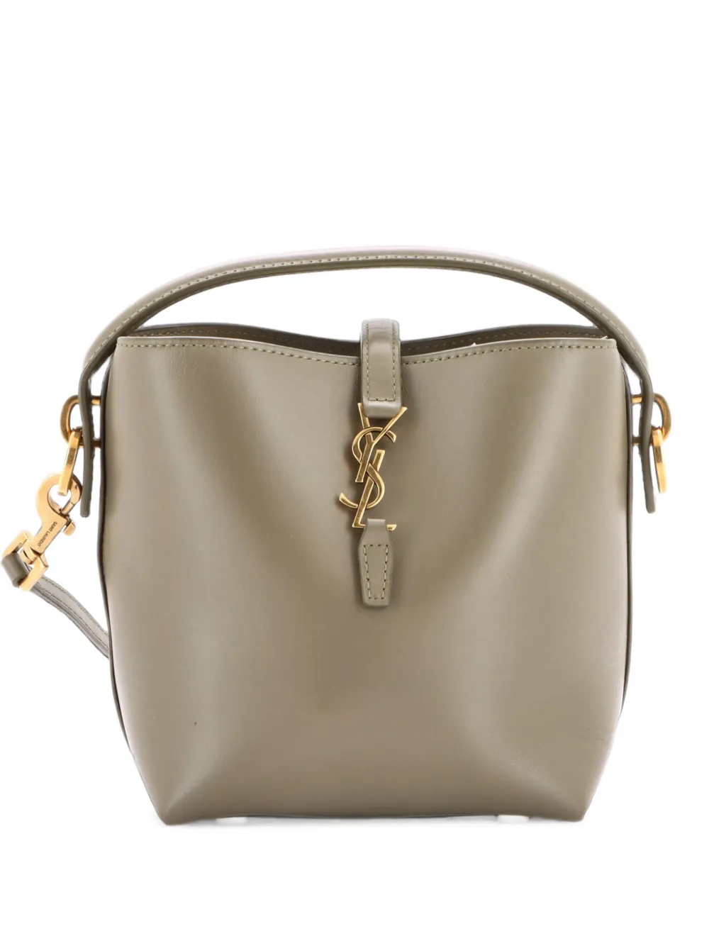 Saint Laurent Pre-Owned mini sac seau Le 37 en cuir - Vert