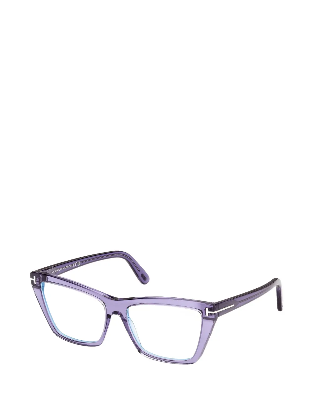 TOM FORD Eyewear T-logo cat-eye glasses Paars