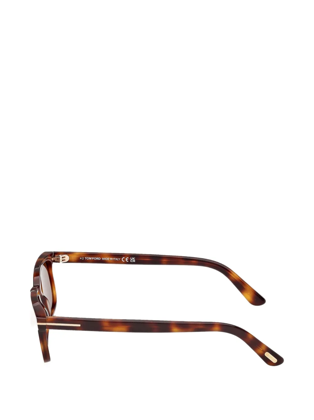 TOM FORD Eyewear Zonnebril met rechthoekig montuur Bruin