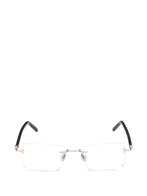 TOM FORD Eyewear rimless rectangle-frame glasses