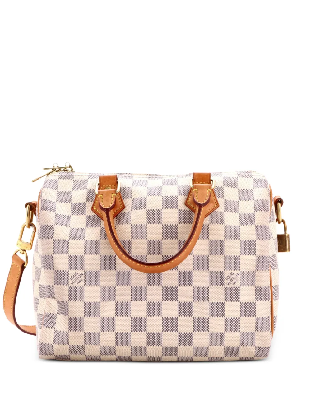 Louis Vuitton Pre-Owned Speedy Bandouliere Bag Damier 25 satchel - Bianco
