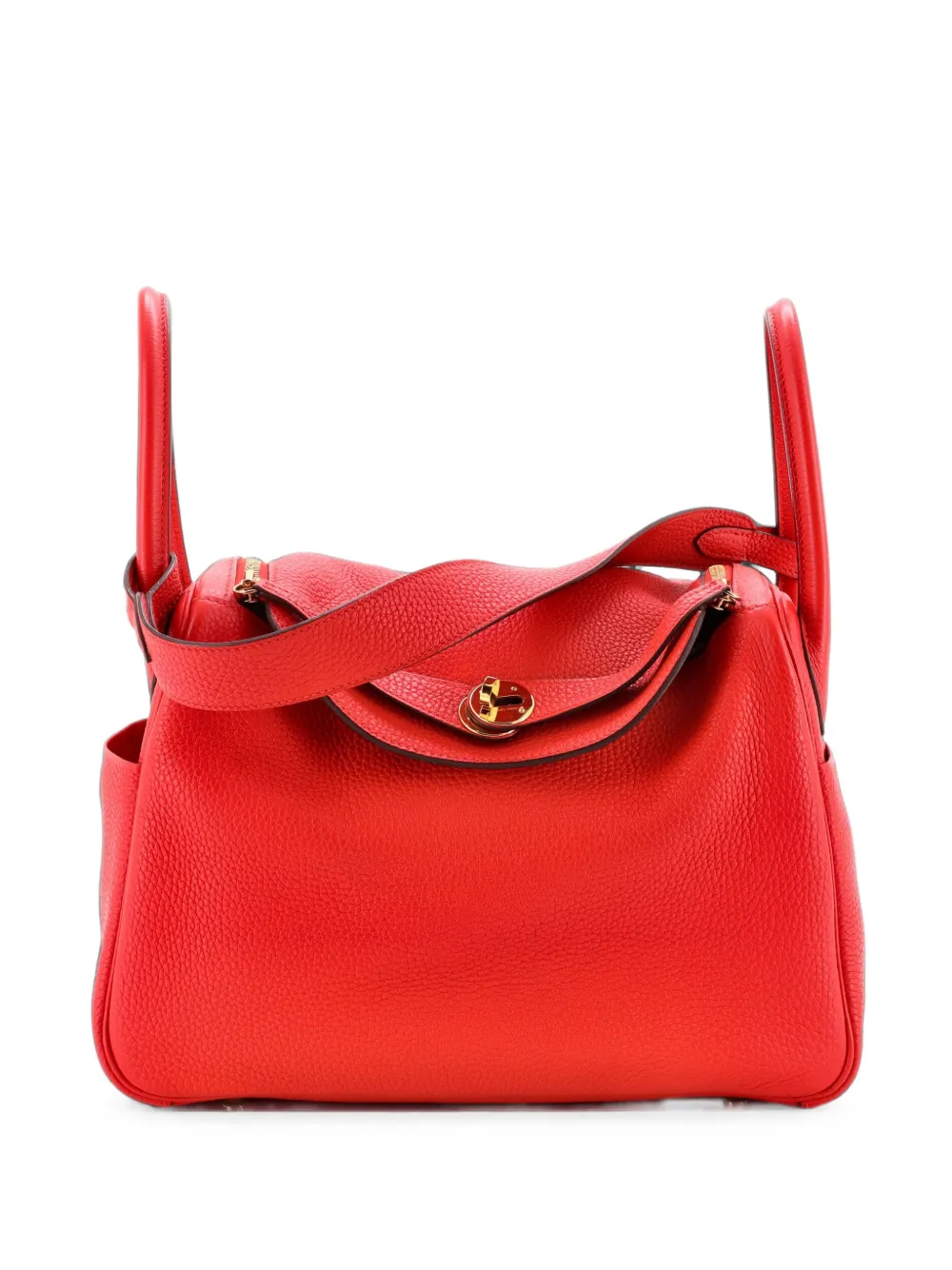 Hermès Pre-Owned Lindy Bag Clemence Schultertasche 30cm - Rot