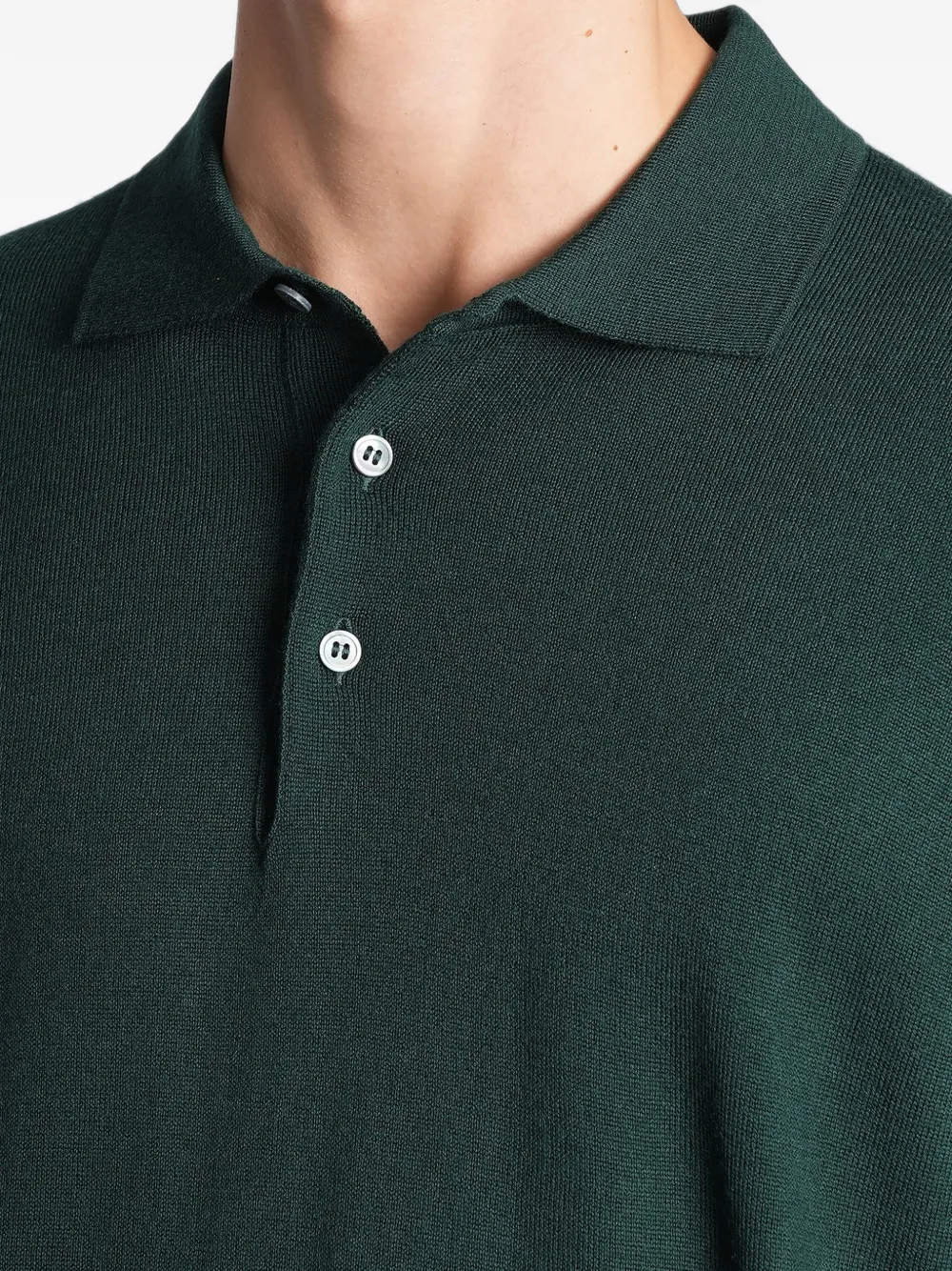 Tagliatore long-sleeve polo shirt Groen