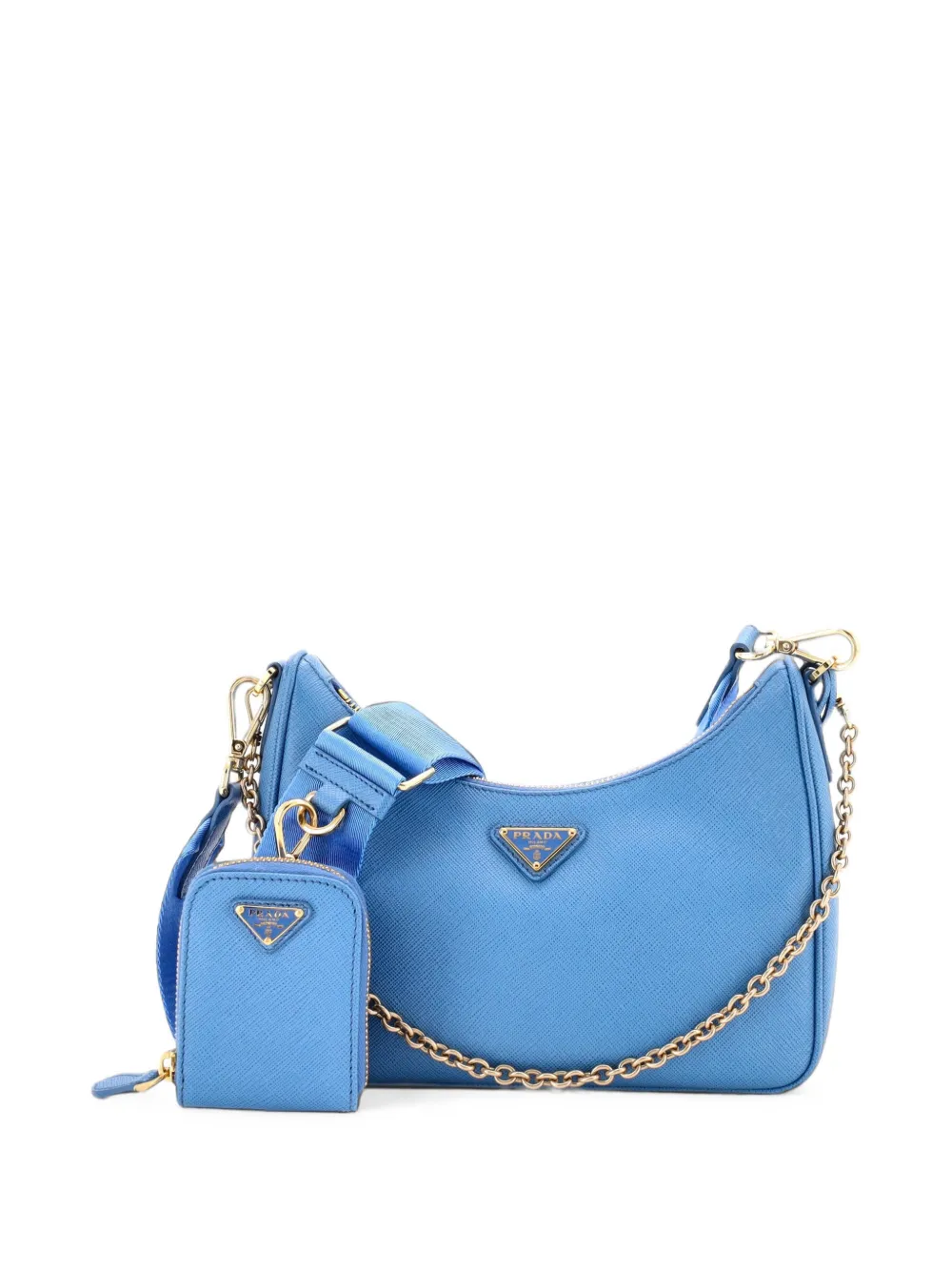 Prada Pre-Owned Re-Edition 2005 Shoulder Bag Saffiano Leather Small crossbody bag - Blu