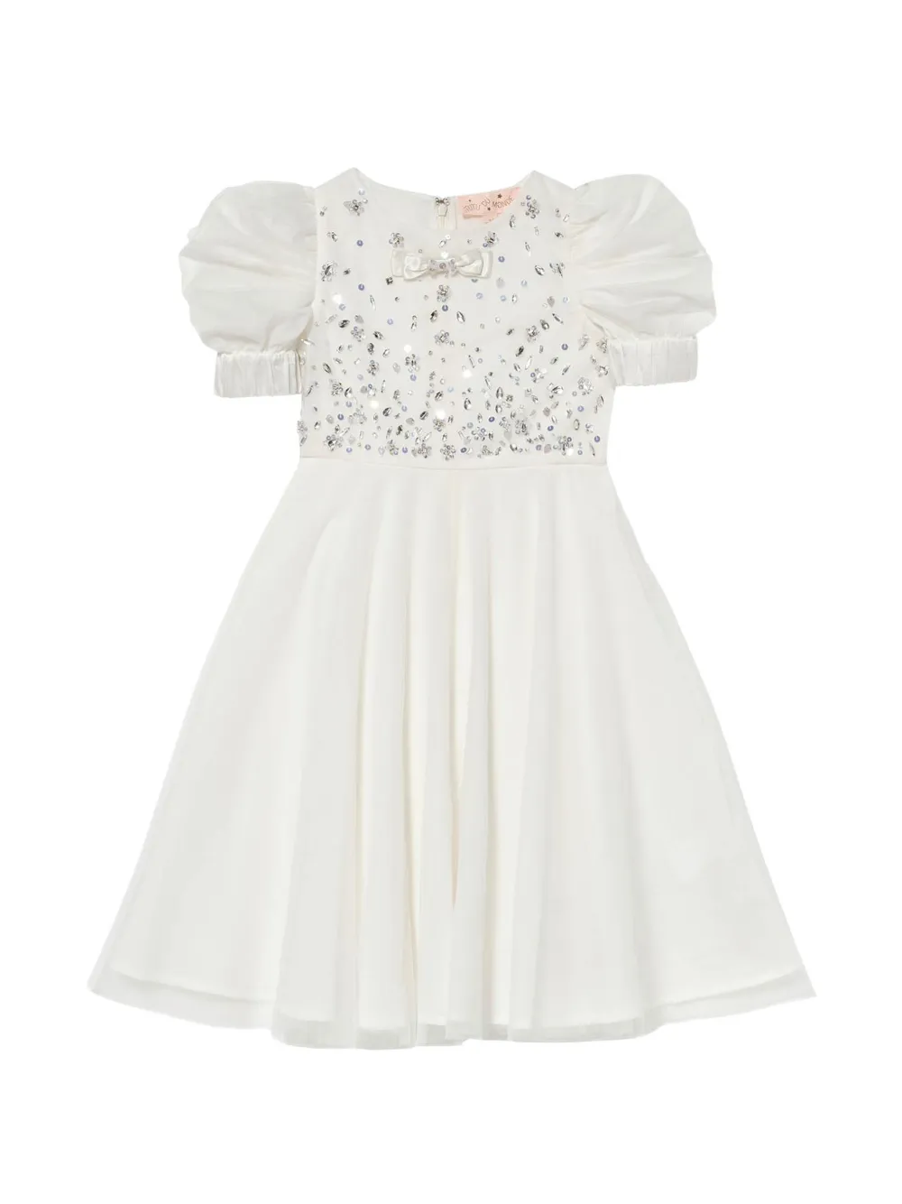 Tutu Du Monde robe Crystal Dance en tulle à ornements - Blanc